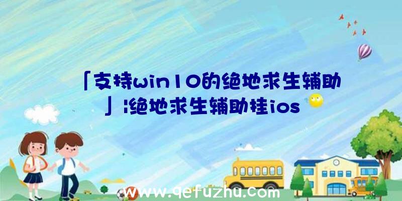 「支持win10的绝地求生辅助」|绝地求生辅助挂ios